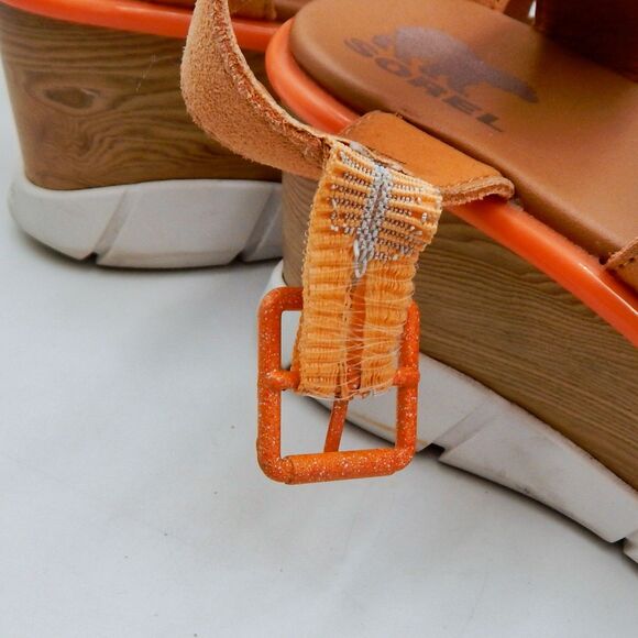 Sorel Joanie III Womens Tan Suede Slingback Wedge Sandals NL4673-877 Size 8 - Picture 11 of 14